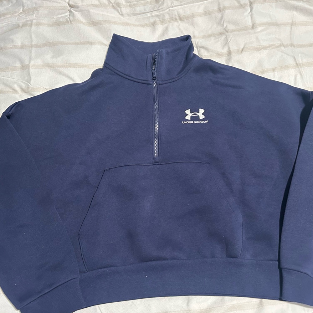 Under Armour Navy Blue 1/4 Zip Pullover